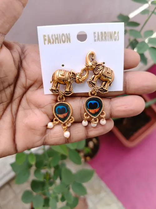 Elephant earring